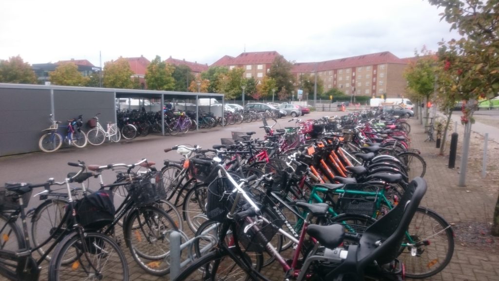 Bike parking in Copenhagen
